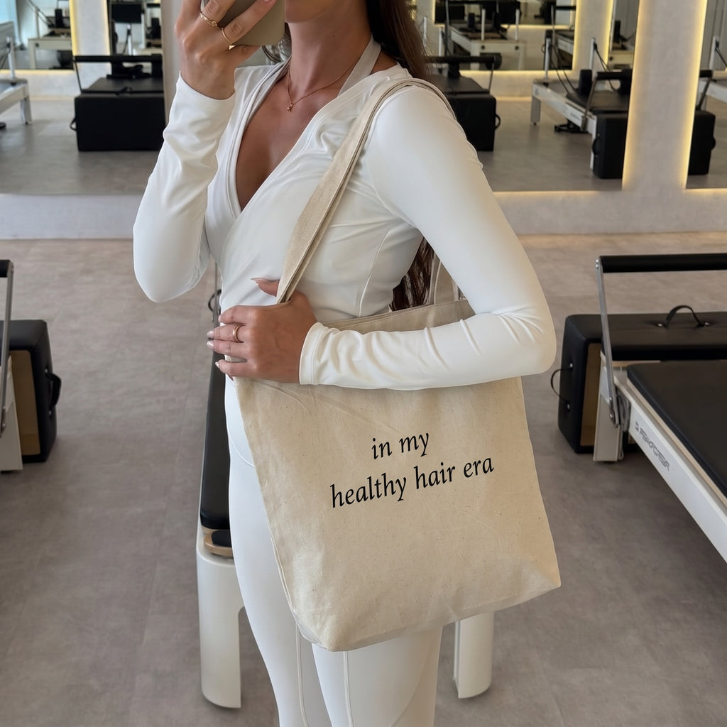 Healthy Hair Era Canvas Tote