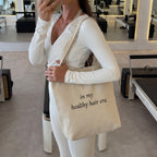 Healthy Hair Era Canvas Tote